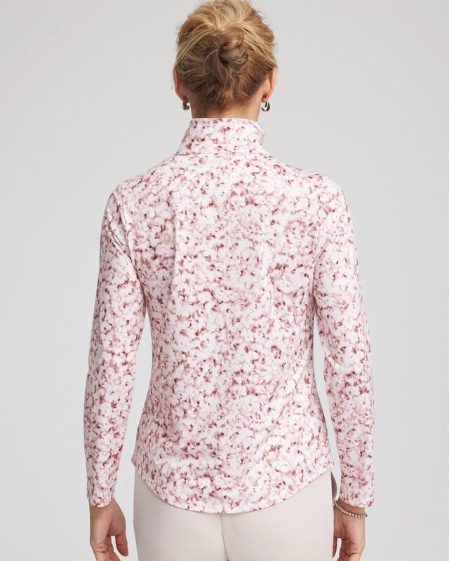 Zenergy UPF Printed Zip-Front Pullover - image 3